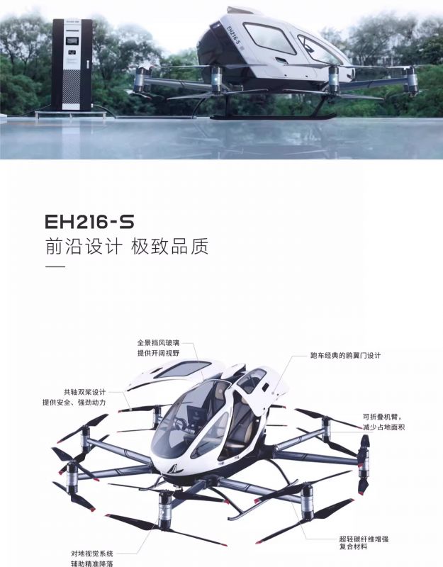 亿航智能EH216-S 无人驾驶载人航空器价格参数(图5)