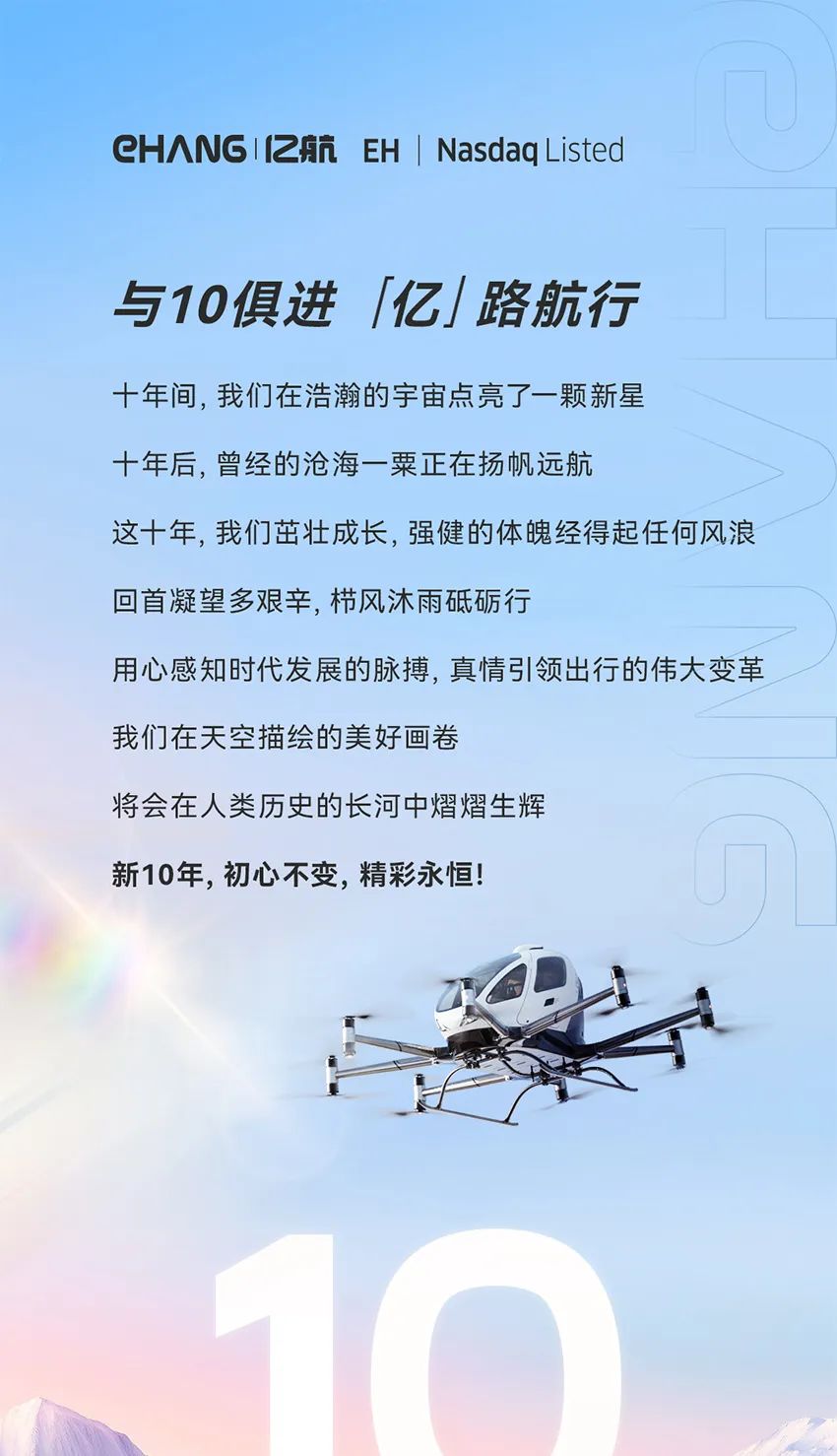 2014→2024，与10俱进，【亿】路航行