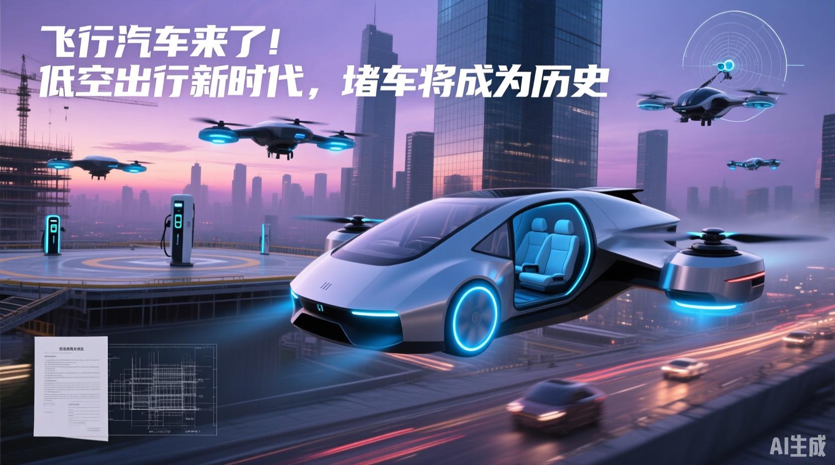 飞行汽车来了！低空出行新时代，堵车将成为历史(图1)