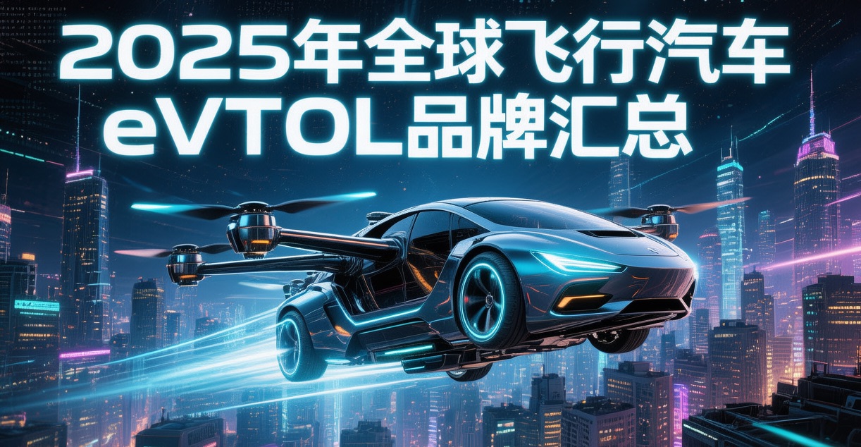 2025年全球飞行汽车 eVTOL品牌汇总(图1) 2025年全球飞行汽车 eVTOL品牌汇总(图1)