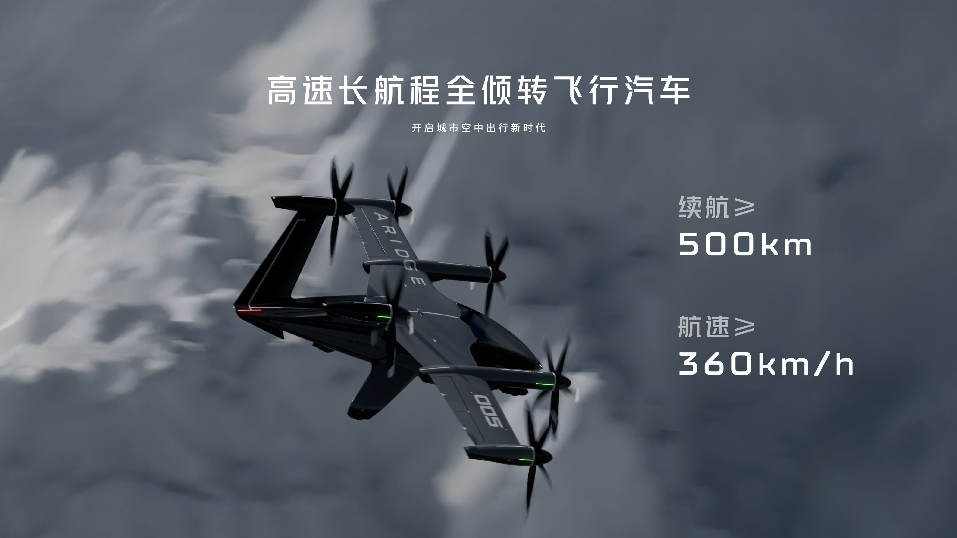 小鹏汇天高速长航程全倾转固定翼飞行汽车A868亮相:6座布局,续航破500km(图1) 小鹏汇天全倾转固定翼混电飞行汽车A868亮相:6座布局,续航破500km(图1)