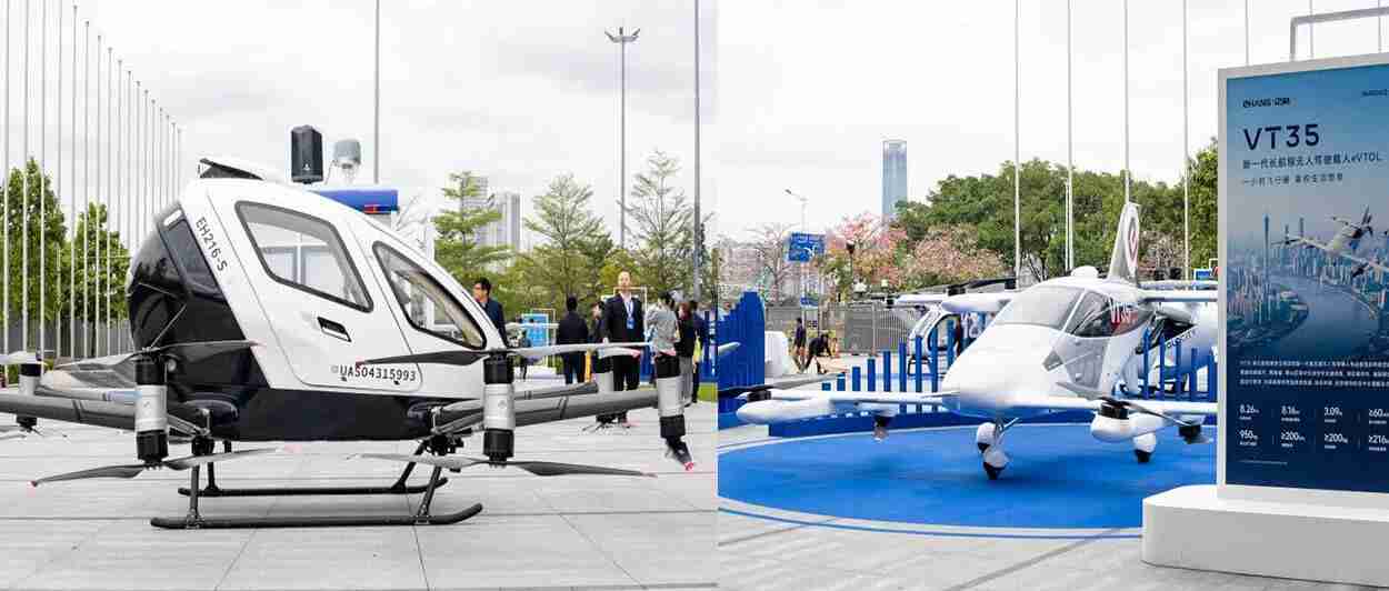 亿航智能携VT35+EH216-S eVTOL亮相大湾区低空经济高质量发展大会
