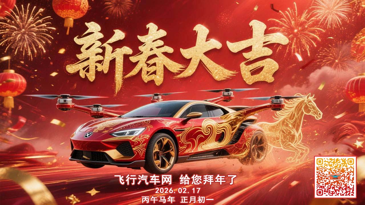 飞行汽车网给您拜年了！