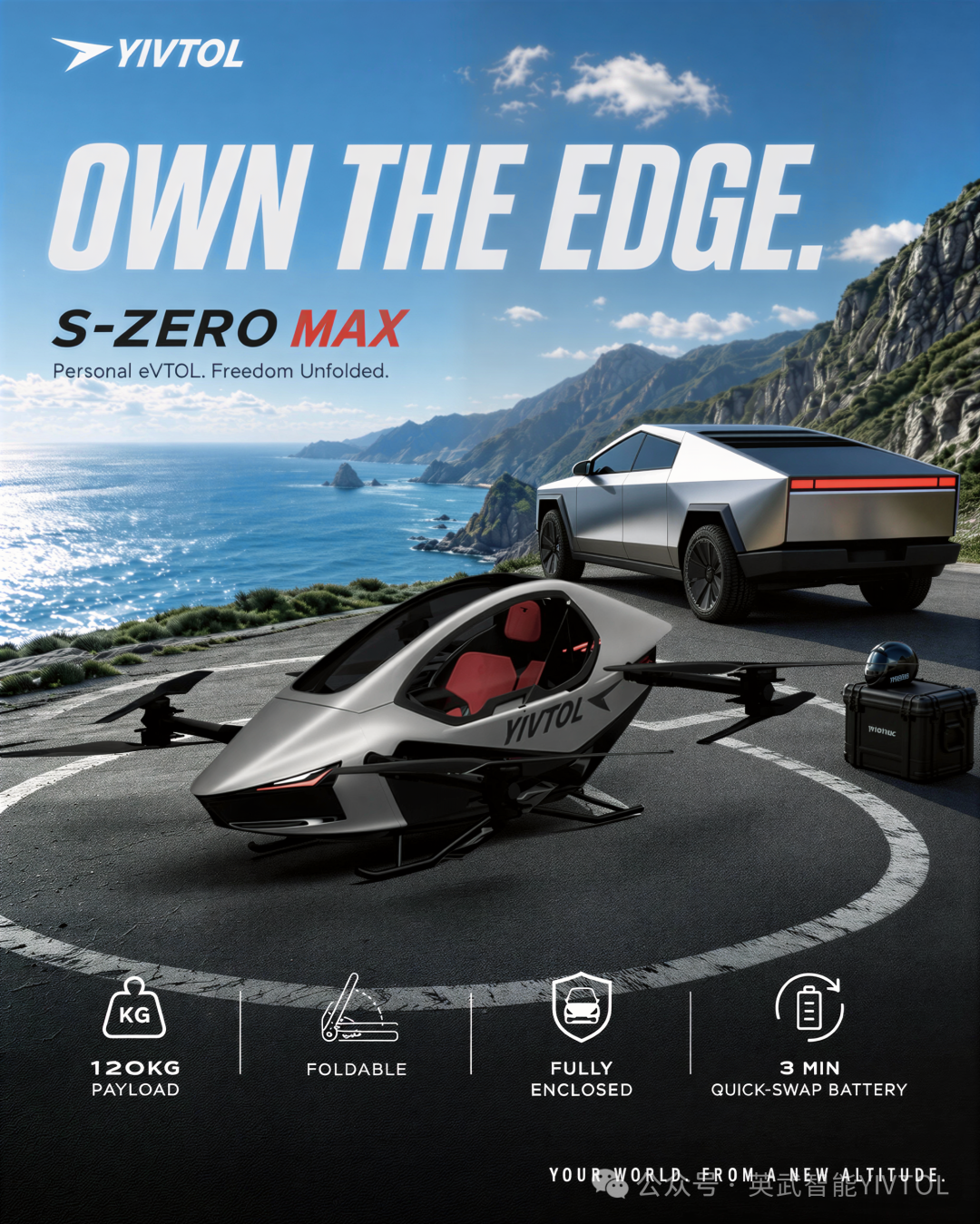 首台YIVTOL S-ZERO MAX正式下线|单人飞行,向新高度再进化(图2) 首台YIVTOL S-ZERO MAX正式下线|单人飞行,向新高度再进化(图2)