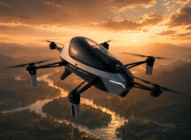 华喜空天 · 云翼 WorthyAero R1 水陆两栖单座载人垂直起降eVTOL 配置参数价格量产时间(图1)