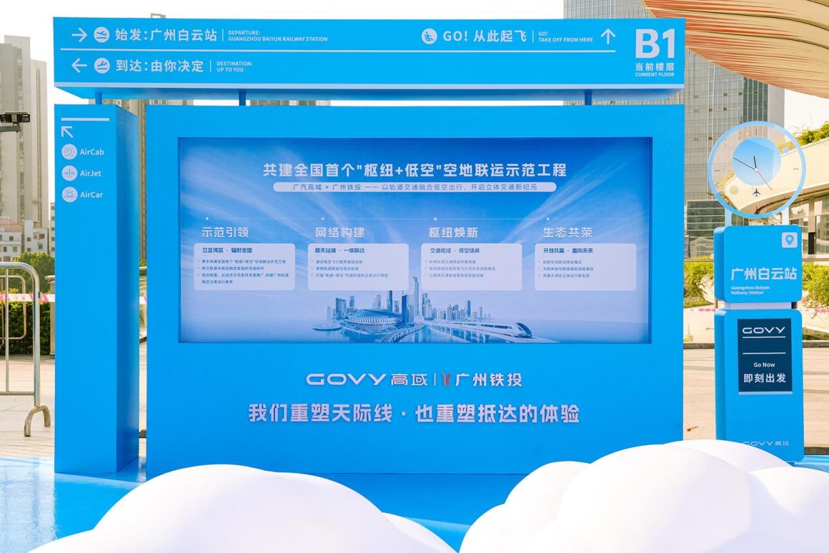 广汽高域与广州铁投战略合作 共建全国首个“枢纽+低空”空地联运示范项目(图3) 广汽高域与广州铁投战略合作 共建全国首个“枢纽+低空”空地联运示范项目(图3)